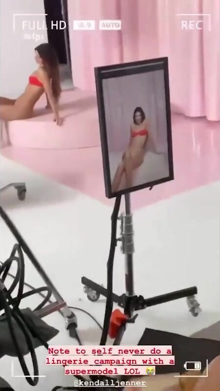 Kendall Jenner G String Red Lingerie Xxx Video Leaked